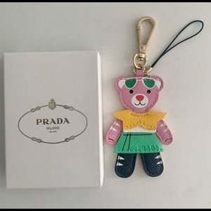 Authentic adorable Prada bear key chain